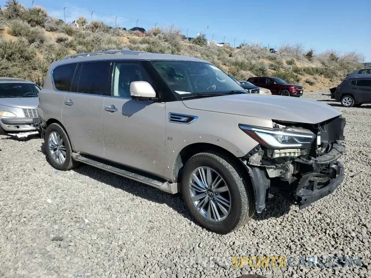 4 Photograph of a damaged car JN8AZ2NEXK9238080 INFINITI QX80 2019