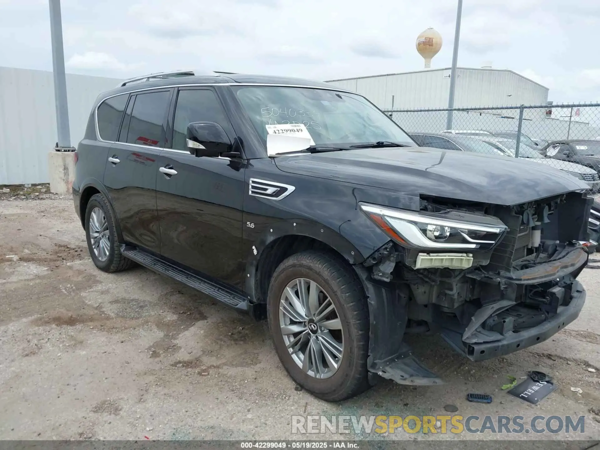 1 Photograph of a damaged car JN8AZ2NF0K9683582 INFINITI QX80 2019