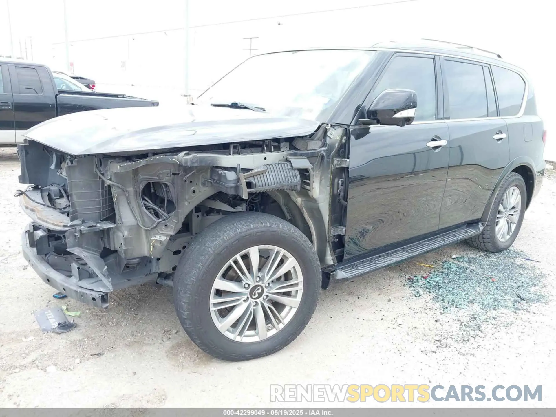 2 Photograph of a damaged car JN8AZ2NF0K9683582 INFINITI QX80 2019