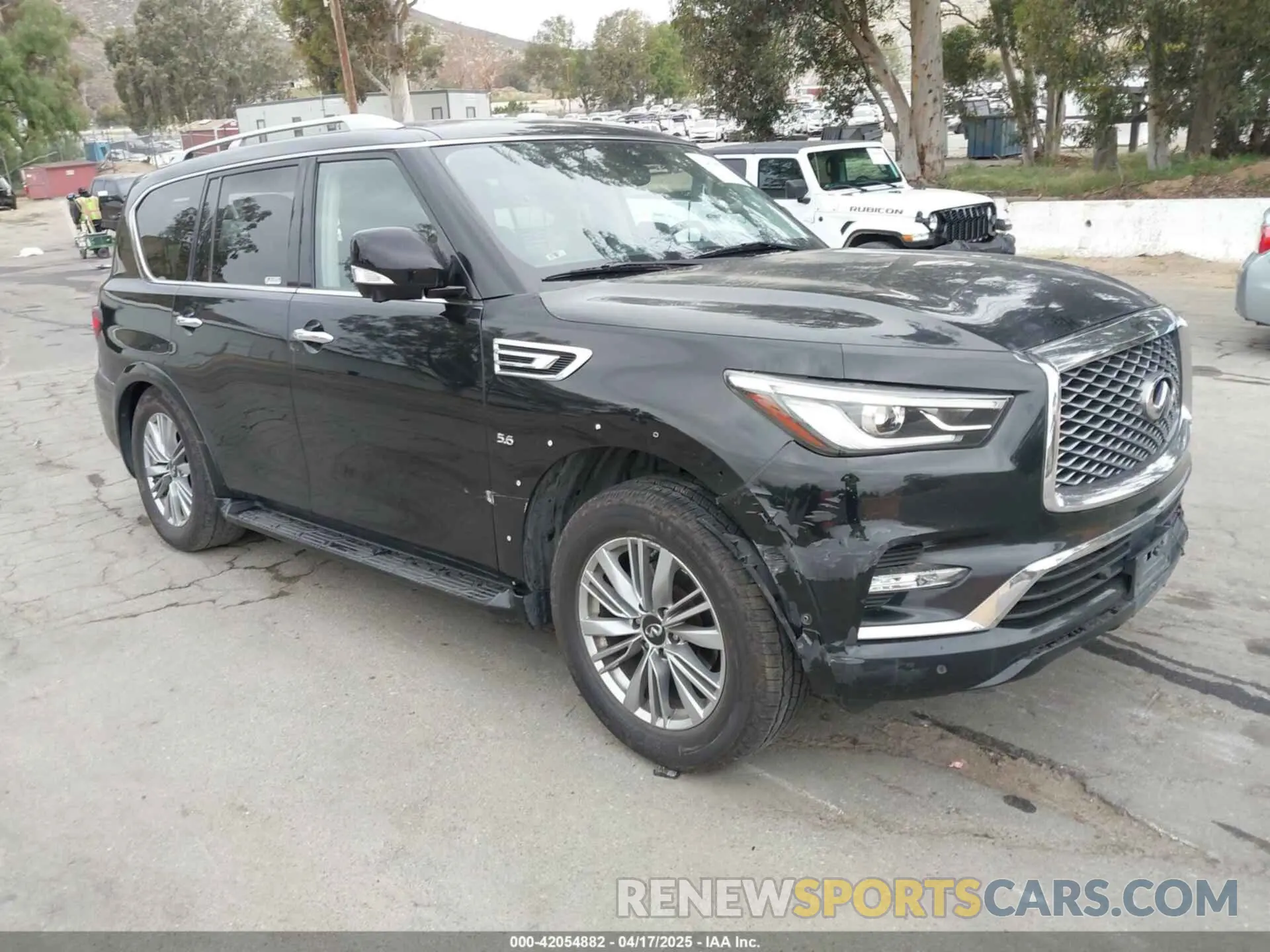 1 Photograph of a damaged car JN8AZ2NF2K9687343 INFINITI QX80 2019