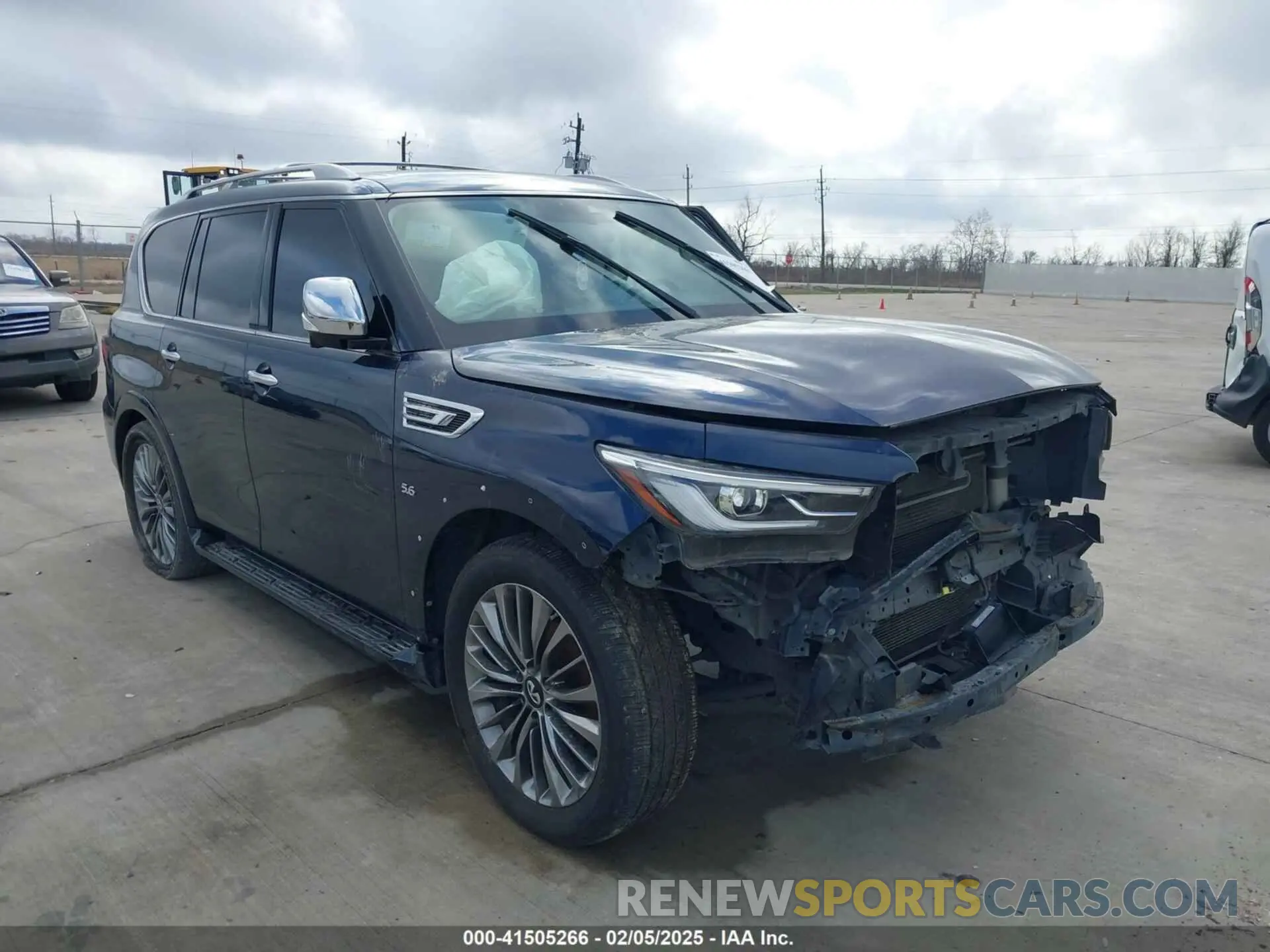 1 Photograph of a damaged car JN8AZ2NF5K9682654 INFINITI QX80 2019