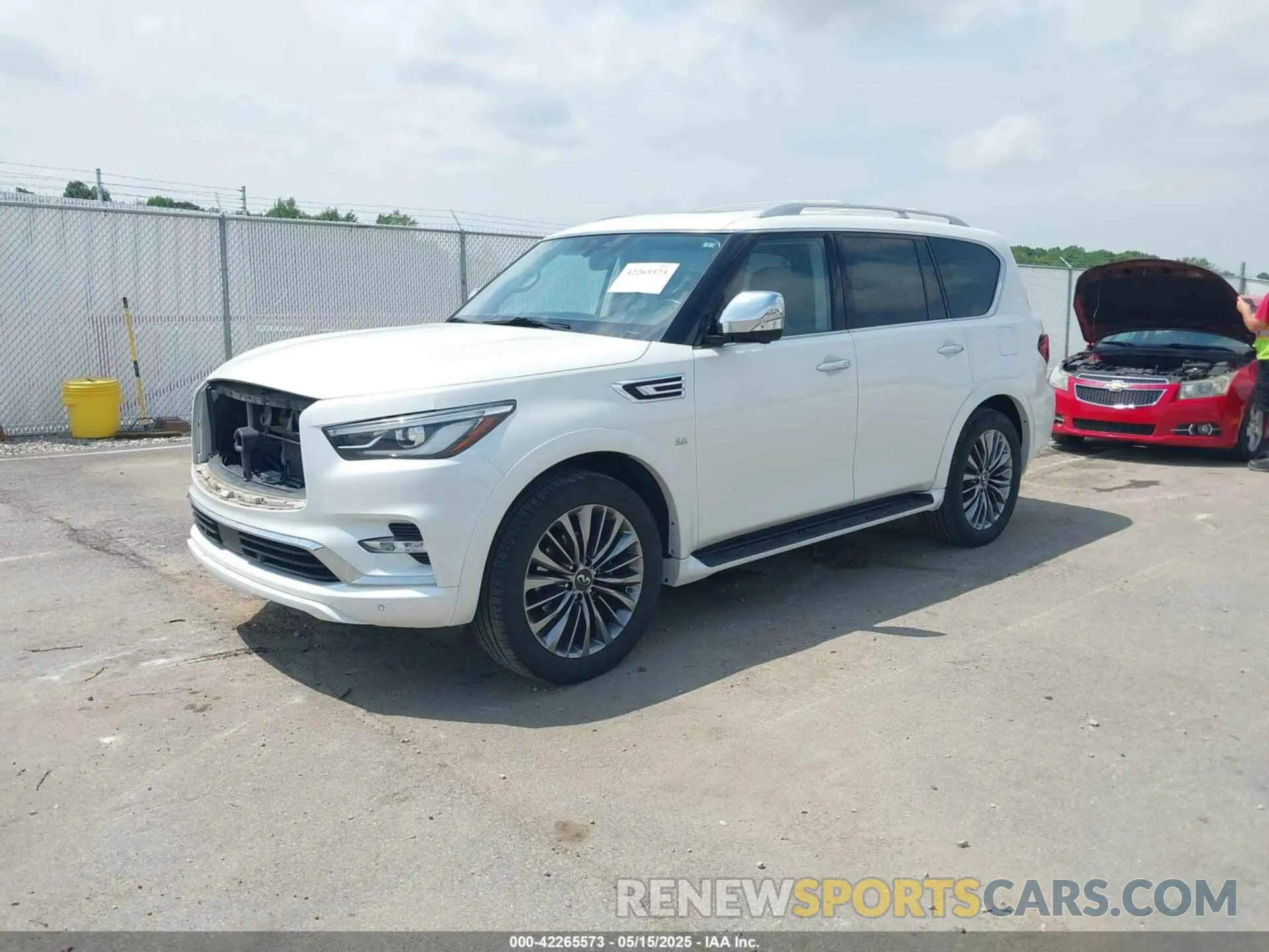 2 Photograph of a damaged car JN8AZ2NF6K9683098 INFINITI QX80 2019