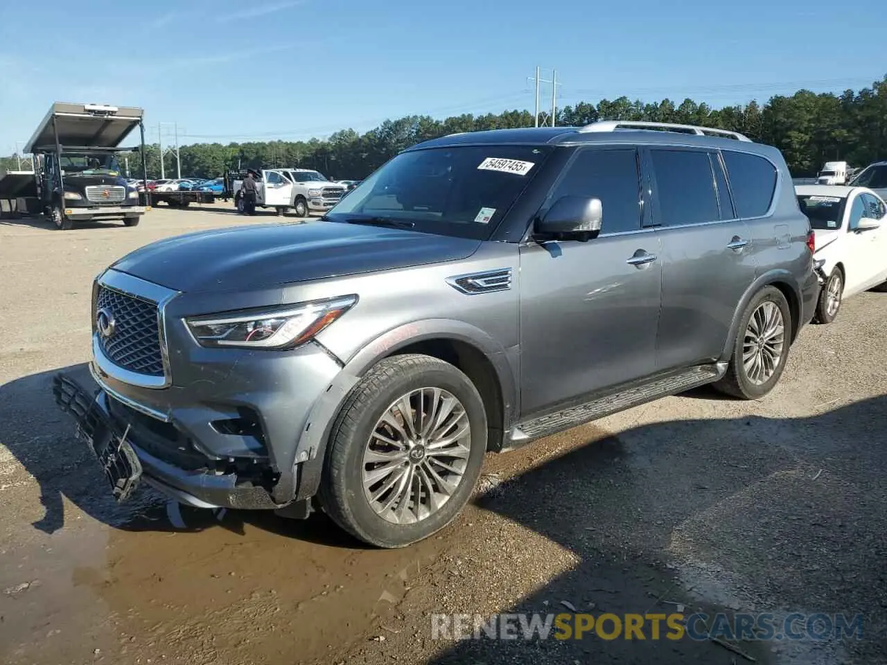 1 Photograph of a damaged car JN8AZ2NF7K9680162 INFINITI QX80 2019