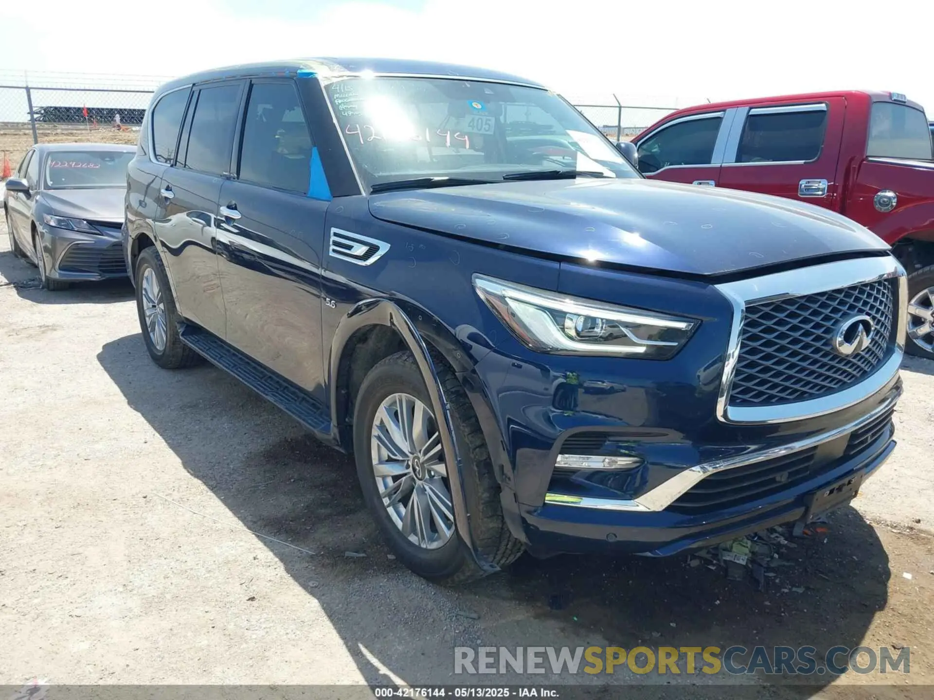 1 Photograph of a damaged car JN8AZ2NF7K9689184 INFINITI QX80 2019