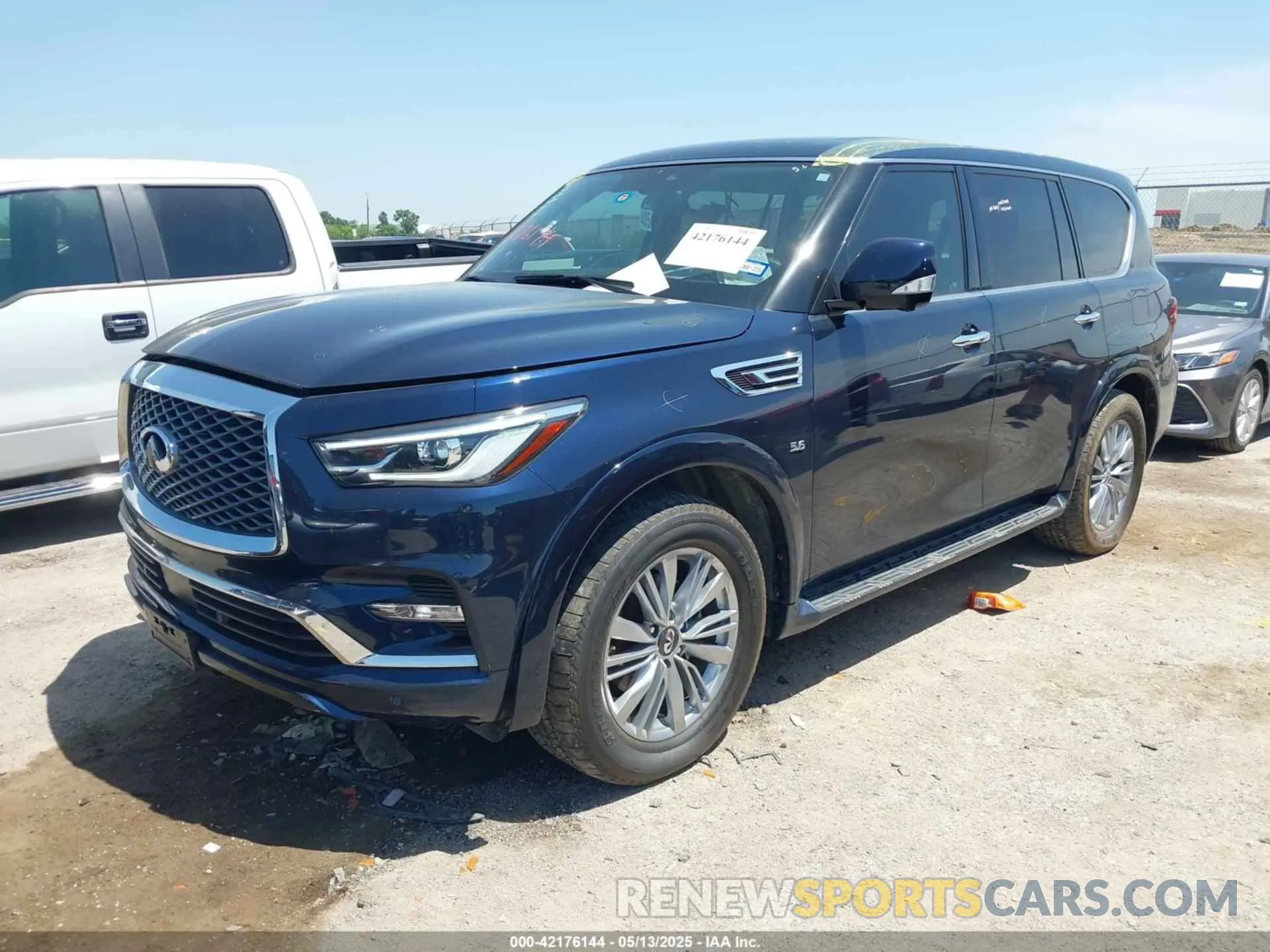 2 Photograph of a damaged car JN8AZ2NF7K9689184 INFINITI QX80 2019