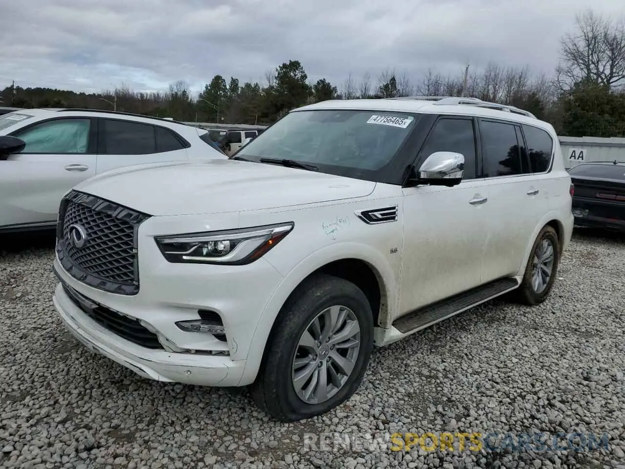 1 Photograph of a damaged car JN8AZ2NF8K9681398 INFINITI QX80 2019