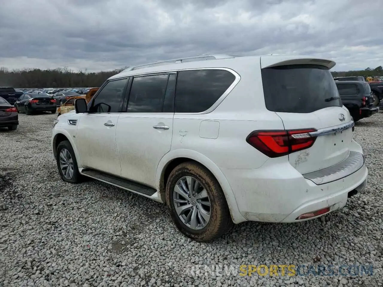 2 Photograph of a damaged car JN8AZ2NF8K9681398 INFINITI QX80 2019