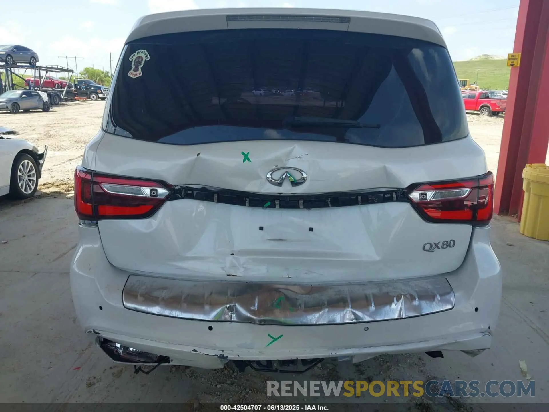 6 Photograph of a damaged car JN8AZ2NF8K9686598 INFINITI QX80 2019