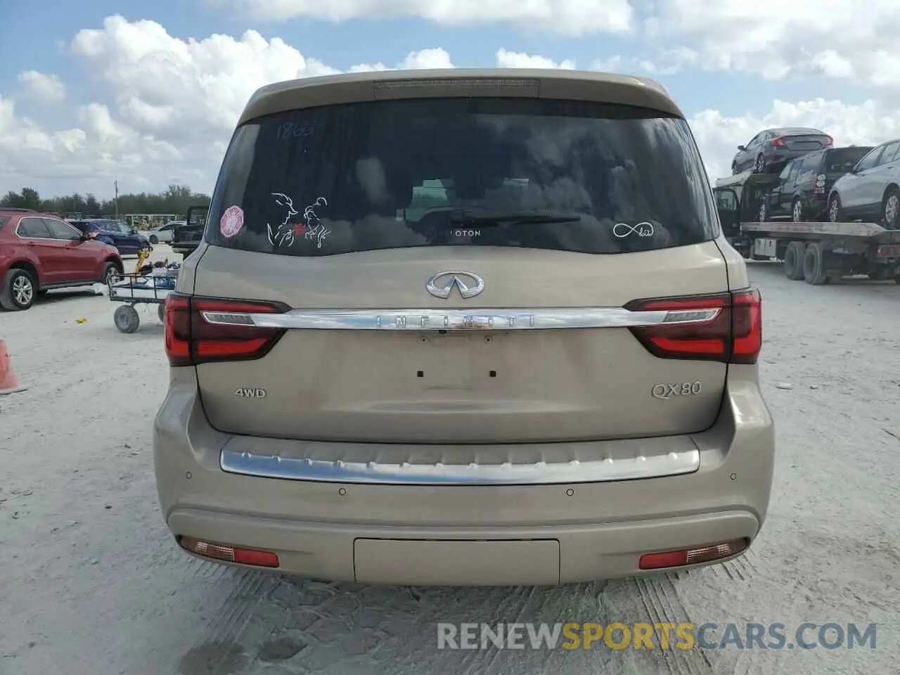 6 Photograph of a damaged car JN8AZ2NE0L9251521 INFINITI QX80 2020