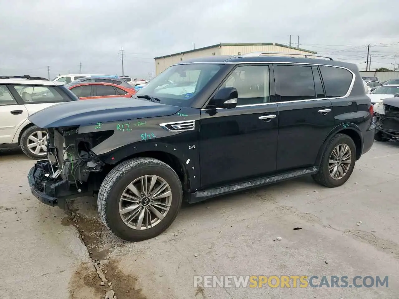 1 Photograph of a damaged car JN8AZ2NE0L9255987 INFINITI QX80 2020