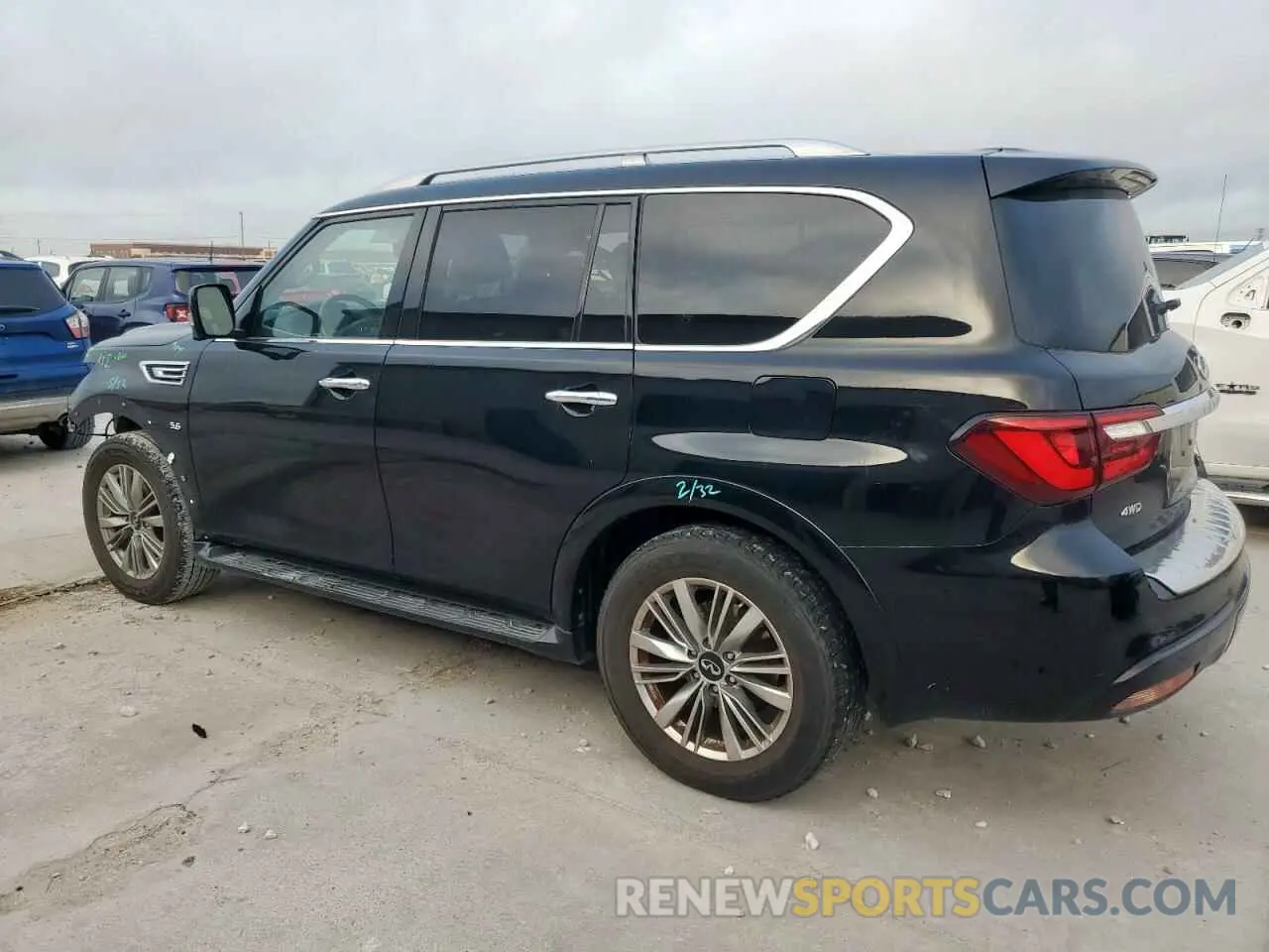2 Photograph of a damaged car JN8AZ2NE0L9255987 INFINITI QX80 2020