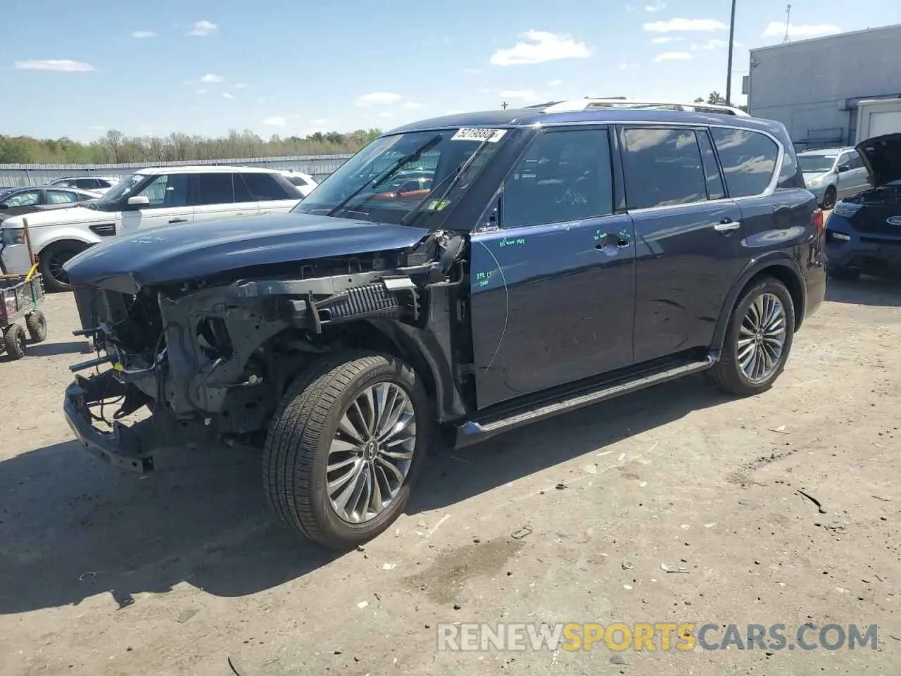 1 Photograph of a damaged car JN8AZ2NE2L9251570 INFINITI QX80 2020