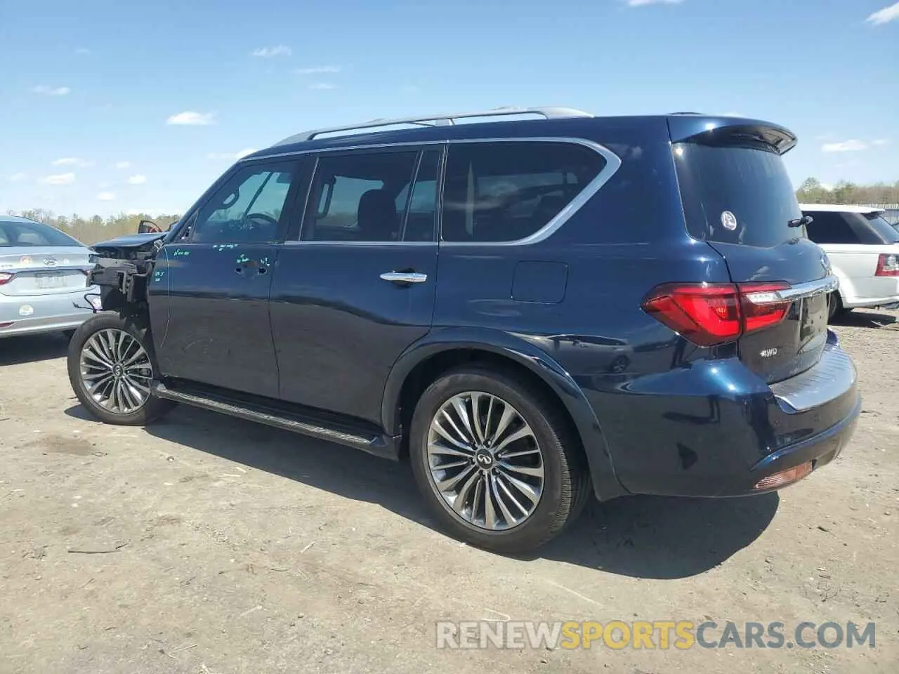 2 Photograph of a damaged car JN8AZ2NE2L9251570 INFINITI QX80 2020