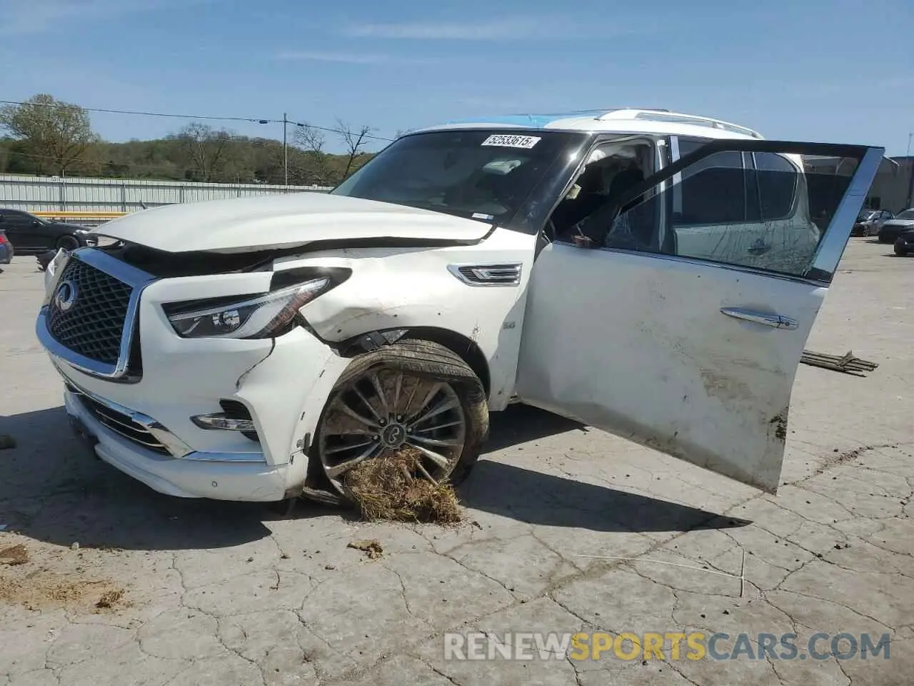 1 Photograph of a damaged car JN8AZ2NE2L9252153 INFINITI QX80 2020