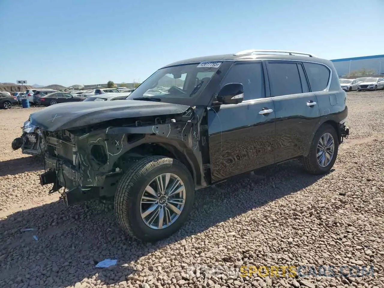 1 Photograph of a damaged car JN8AZ2NE6L9253306 INFINITI QX80 2020