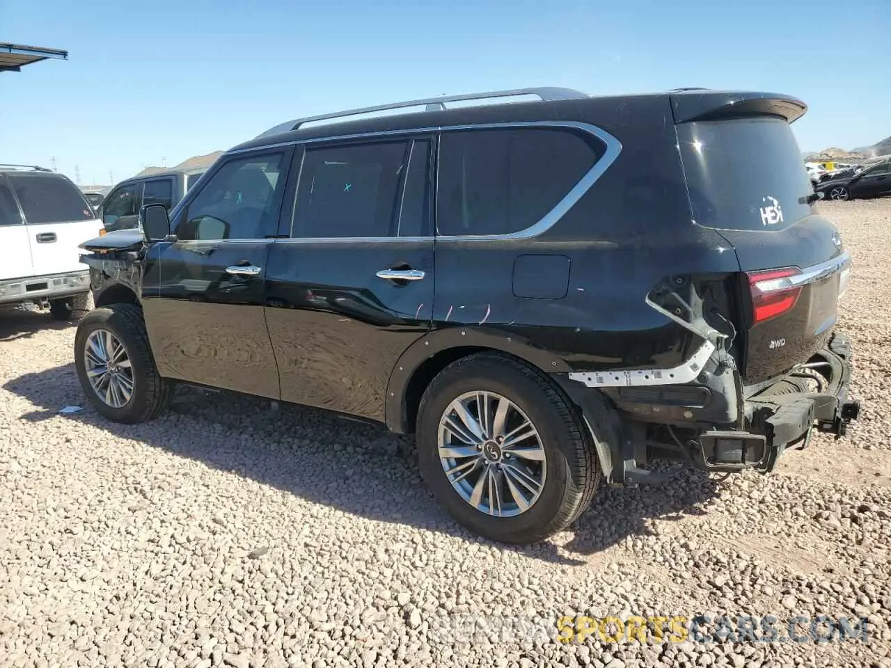 2 Photograph of a damaged car JN8AZ2NE6L9253306 INFINITI QX80 2020