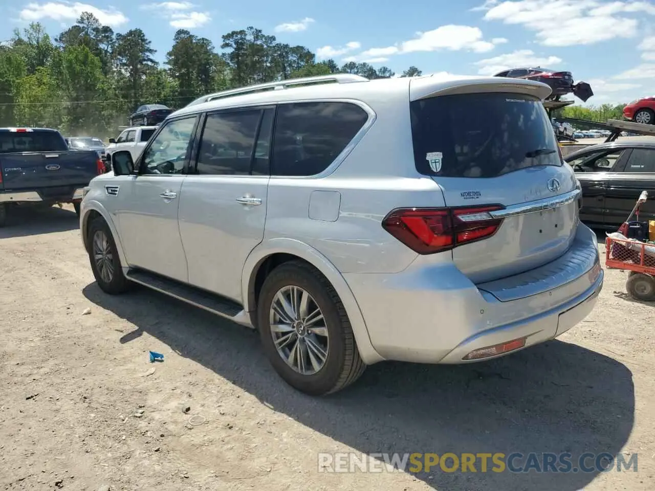 2 Photograph of a damaged car JN8AZ2NF1L9702318 INFINITI QX80 2020