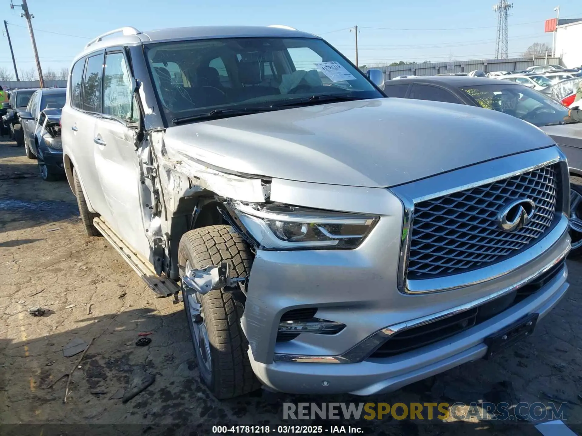 1 Photograph of a damaged car JN8AZ2NF2L9704045 INFINITI QX80 2020