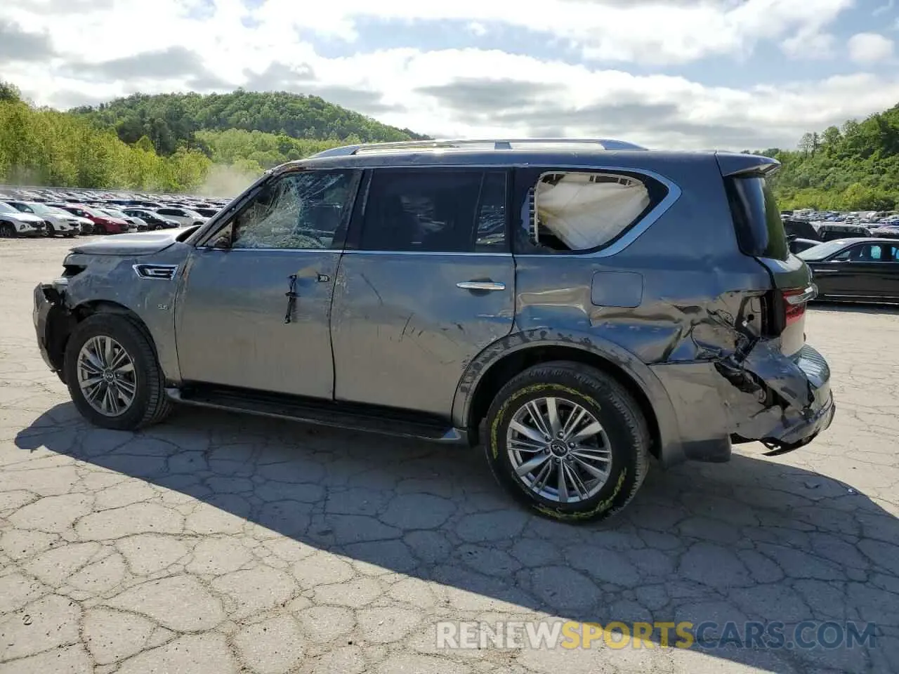 2 Photograph of a damaged car JN8AZ2NFXL9703516 INFINITI QX80 2020