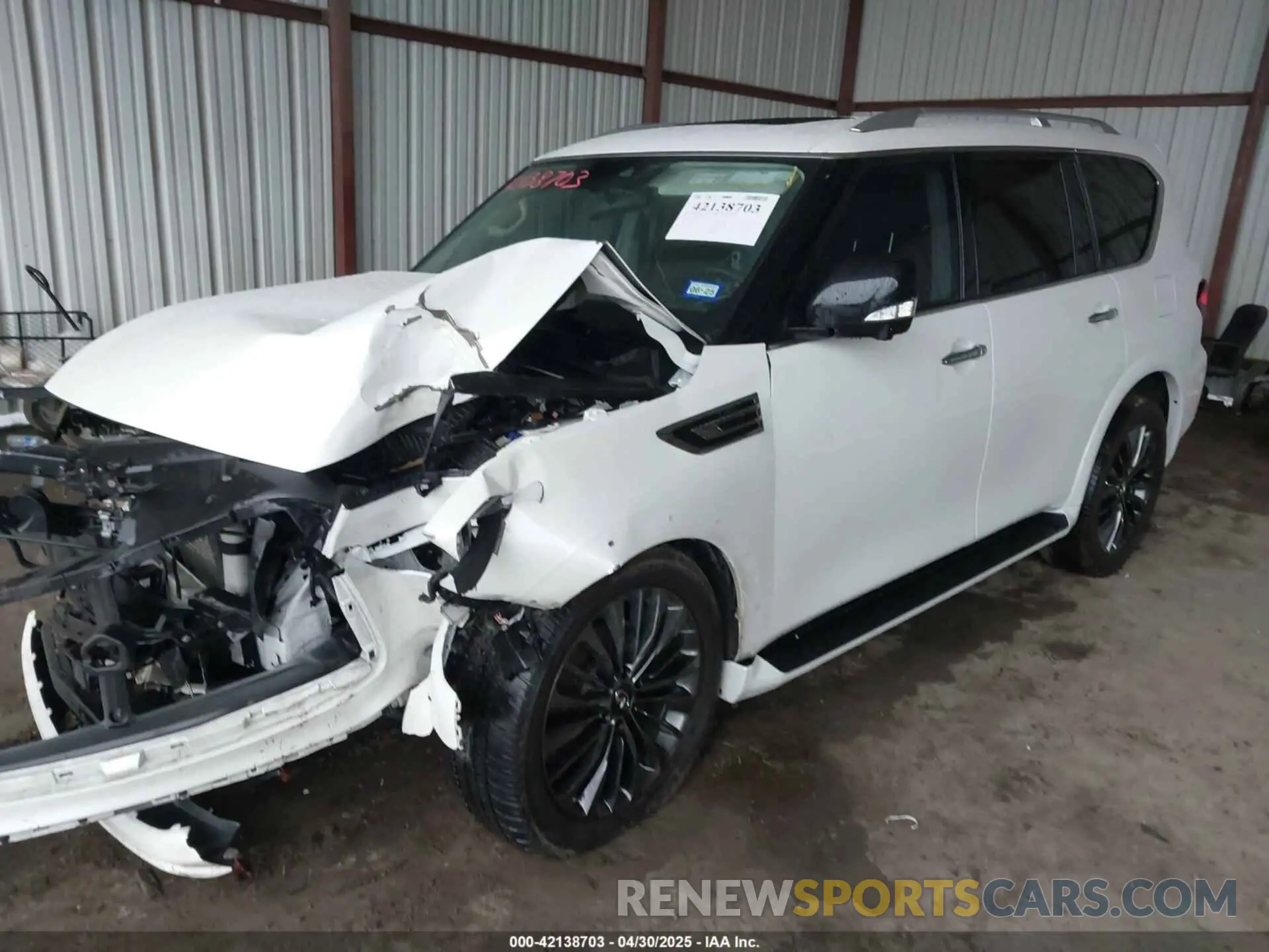 2 Photograph of a damaged car JN8AZ2AD0M9861448 INFINITI QX80 2021