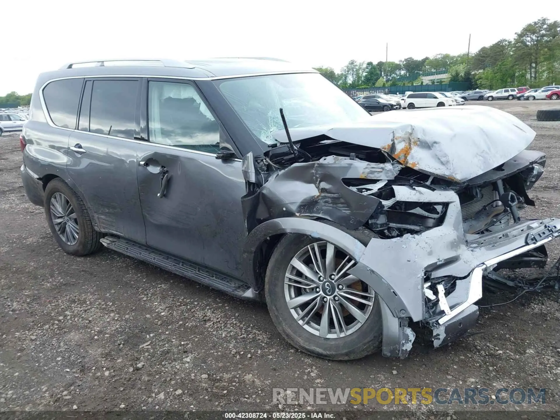 1 Photograph of a damaged car JN8AZ2AD7M9861561 INFINITI QX80 2021