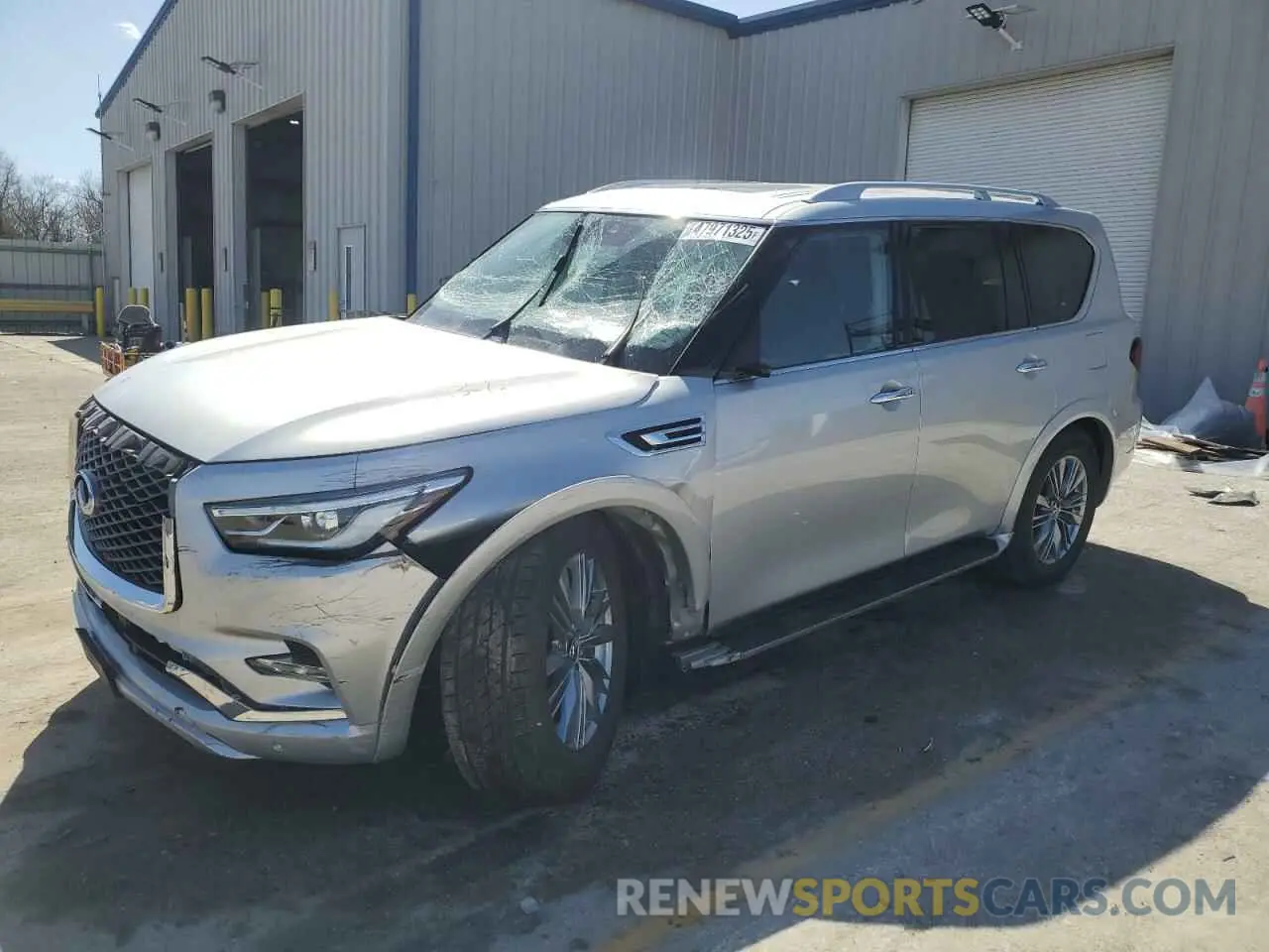 1 Photograph of a damaged car JN8AZ2AE0M9271825 INFINITI QX80 2021