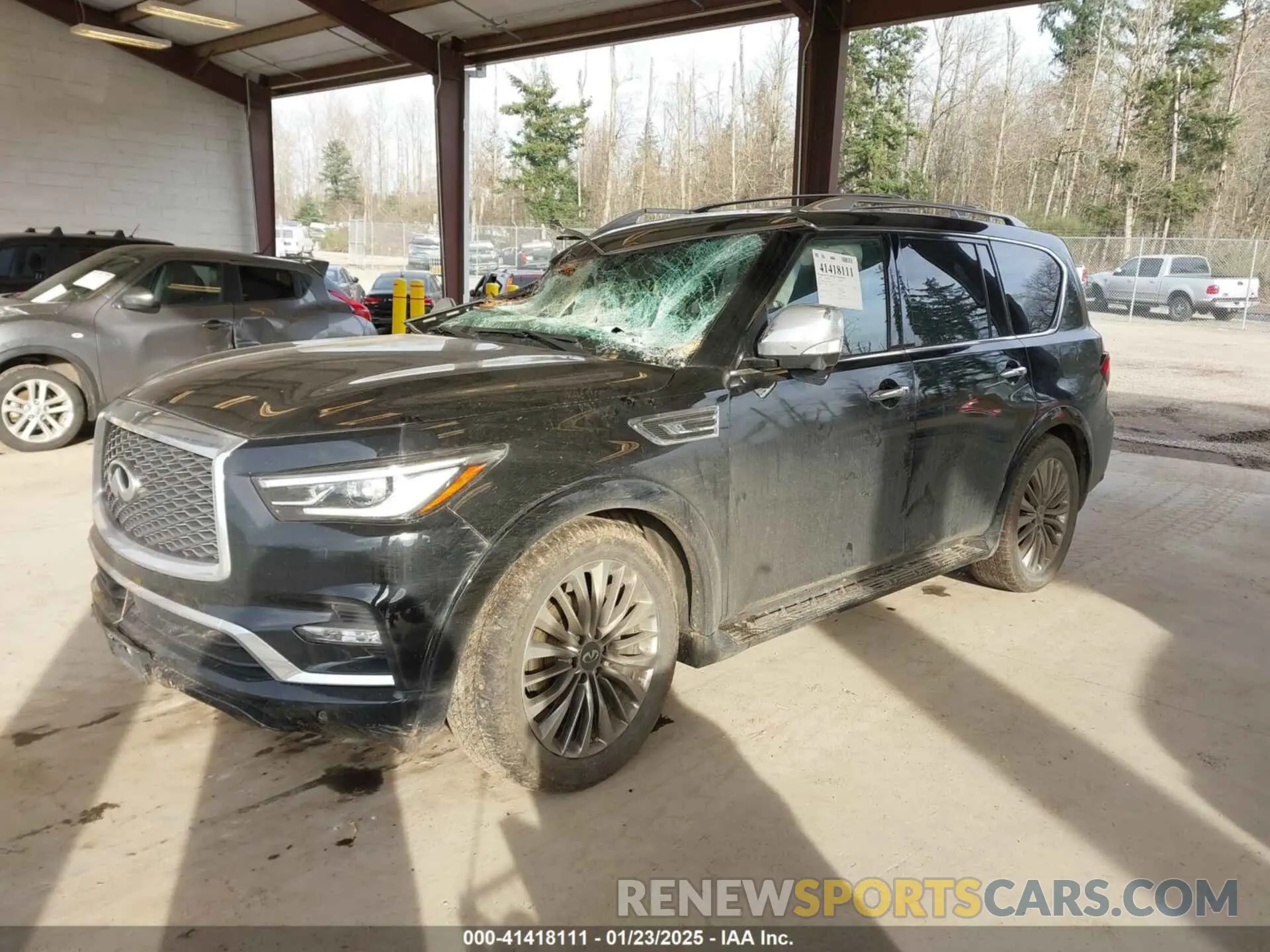 2 Photograph of a damaged car JN8AZ2BC4M9475864 INFINITI QX80 2021