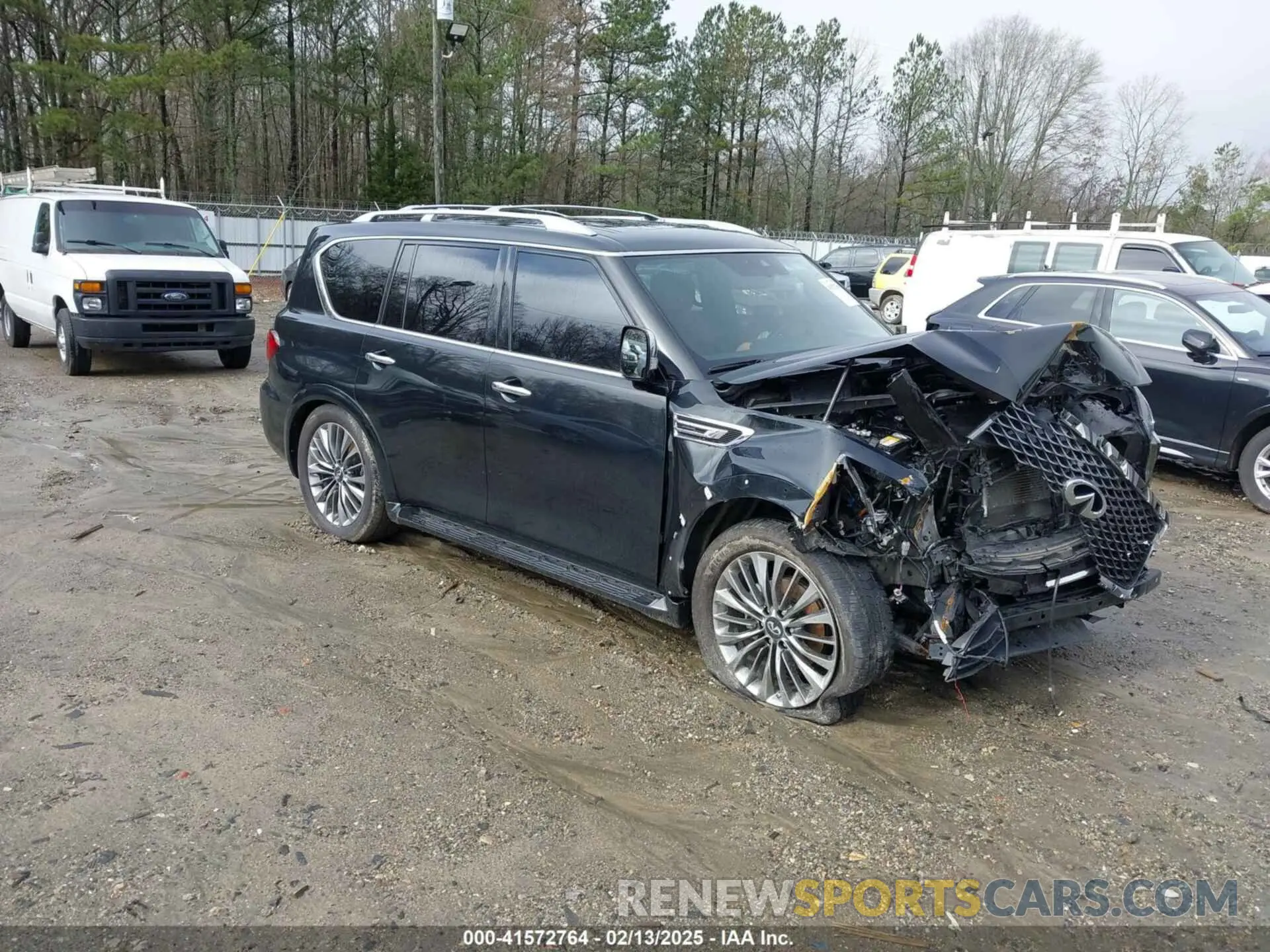 1 Photograph of a damaged car JN8AZ2BE7M9271822 INFINITI QX80 2021