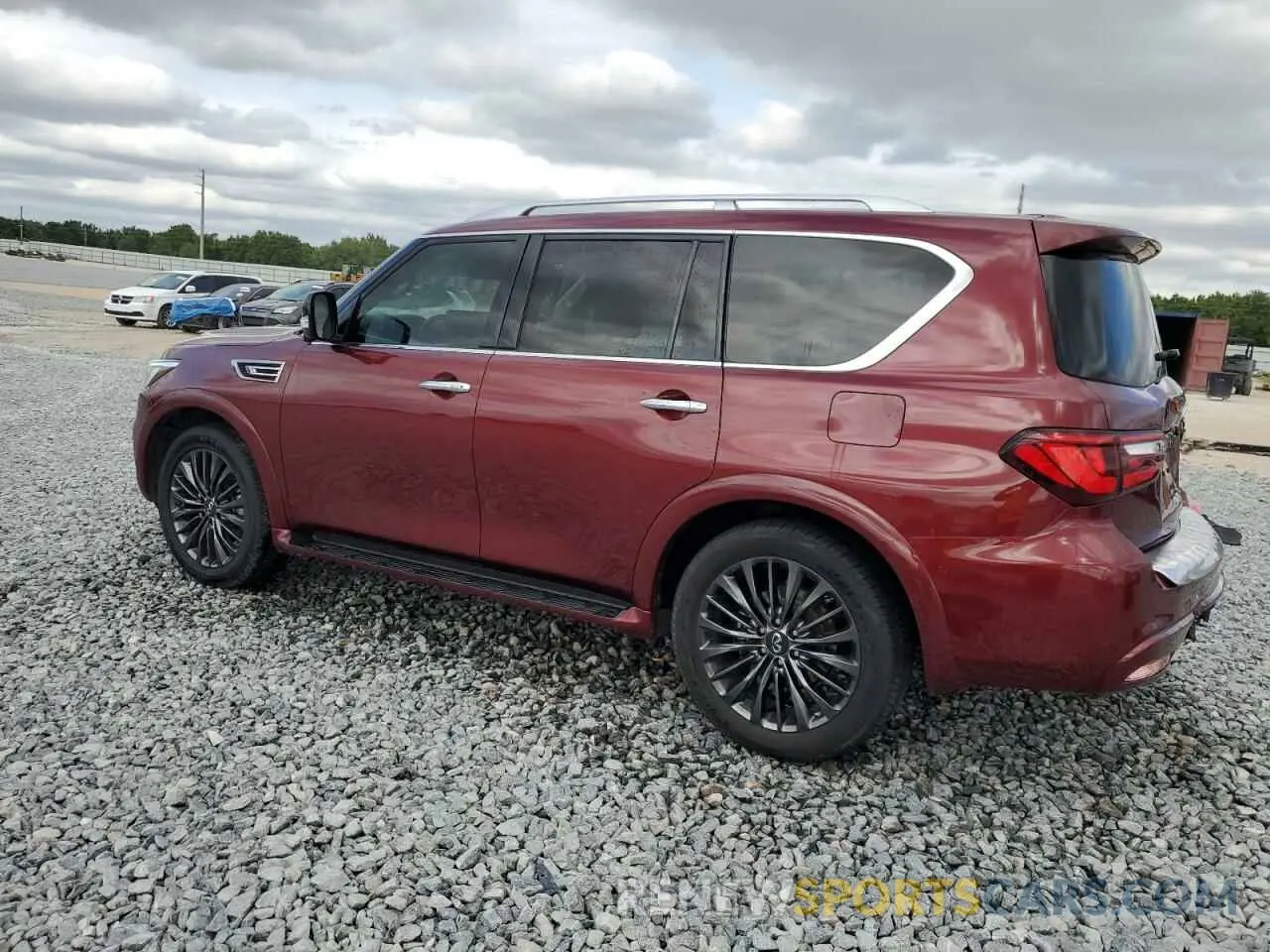 2 Photograph of a damaged car JN8AZ2AD2N9870606 INFINITI QX80 2022