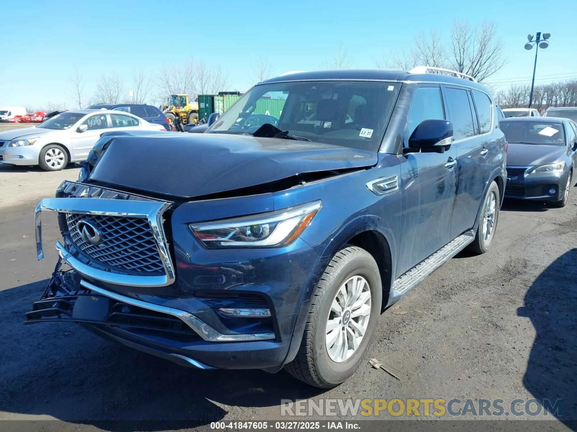 2 Photograph of a damaged car JN8AZ2AE0N9291803 INFINITI QX80 2022
