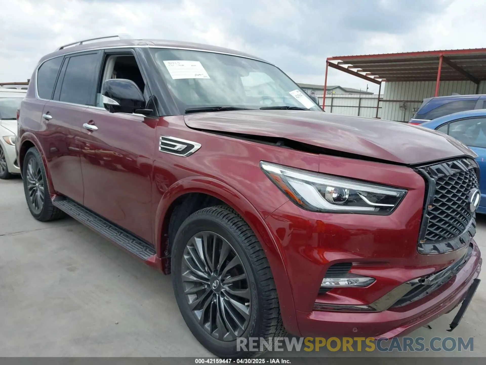 1 Photograph of a damaged car JN8AZ2AE6N9293734 INFINITI QX80 2022