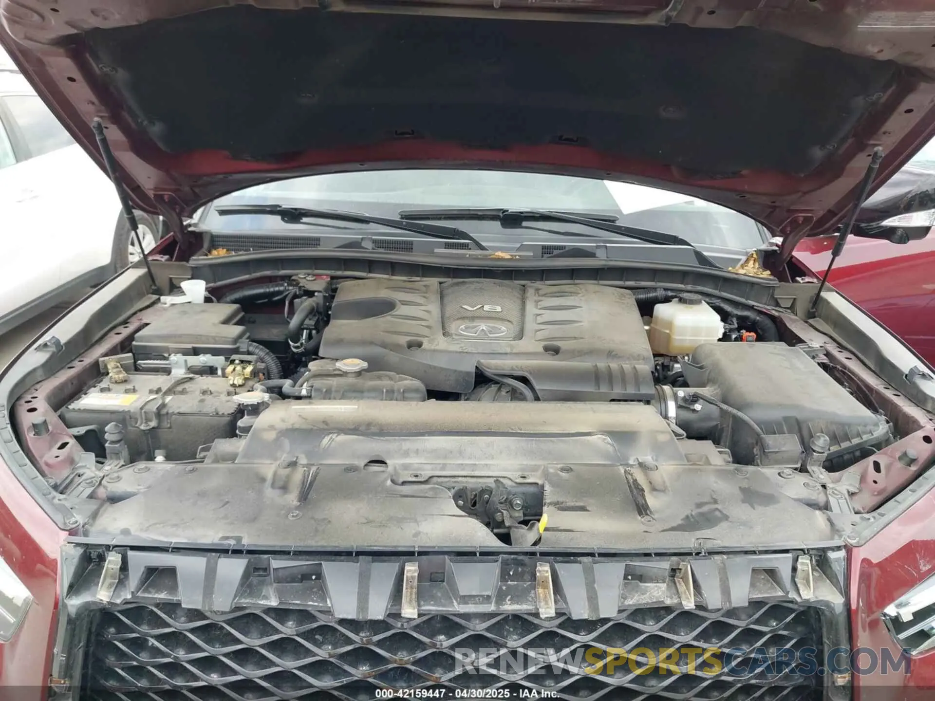 10 Photograph of a damaged car JN8AZ2AE6N9293734 INFINITI QX80 2022