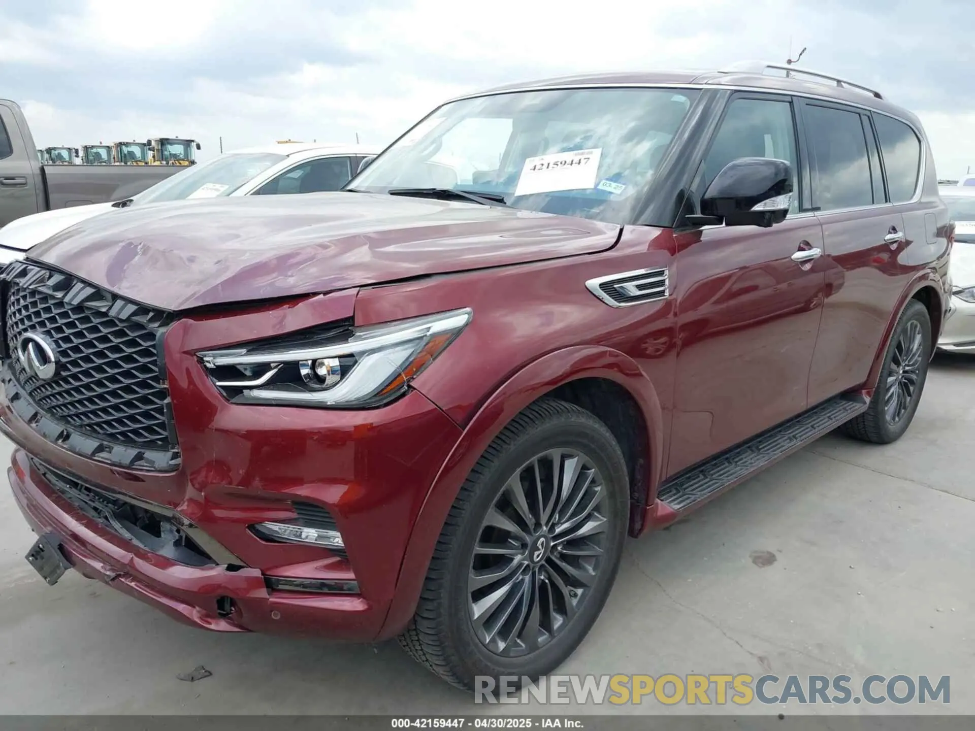 2 Photograph of a damaged car JN8AZ2AE6N9293734 INFINITI QX80 2022