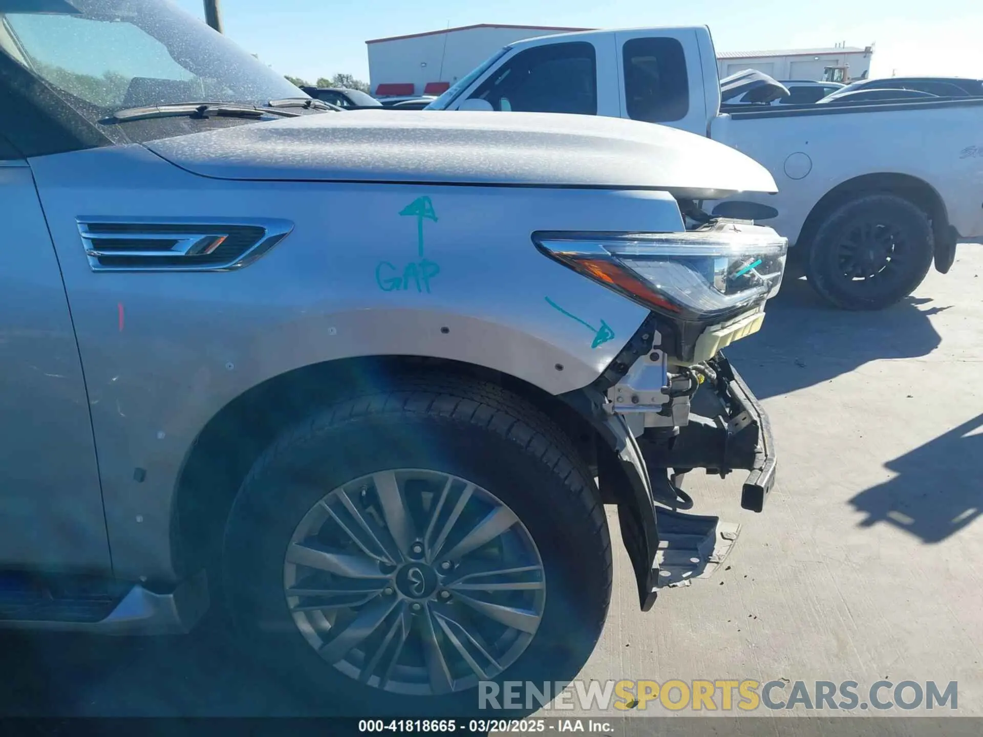 19 Photograph of a damaged car JN8AZ2AF3N9741372 INFINITI QX80 2022