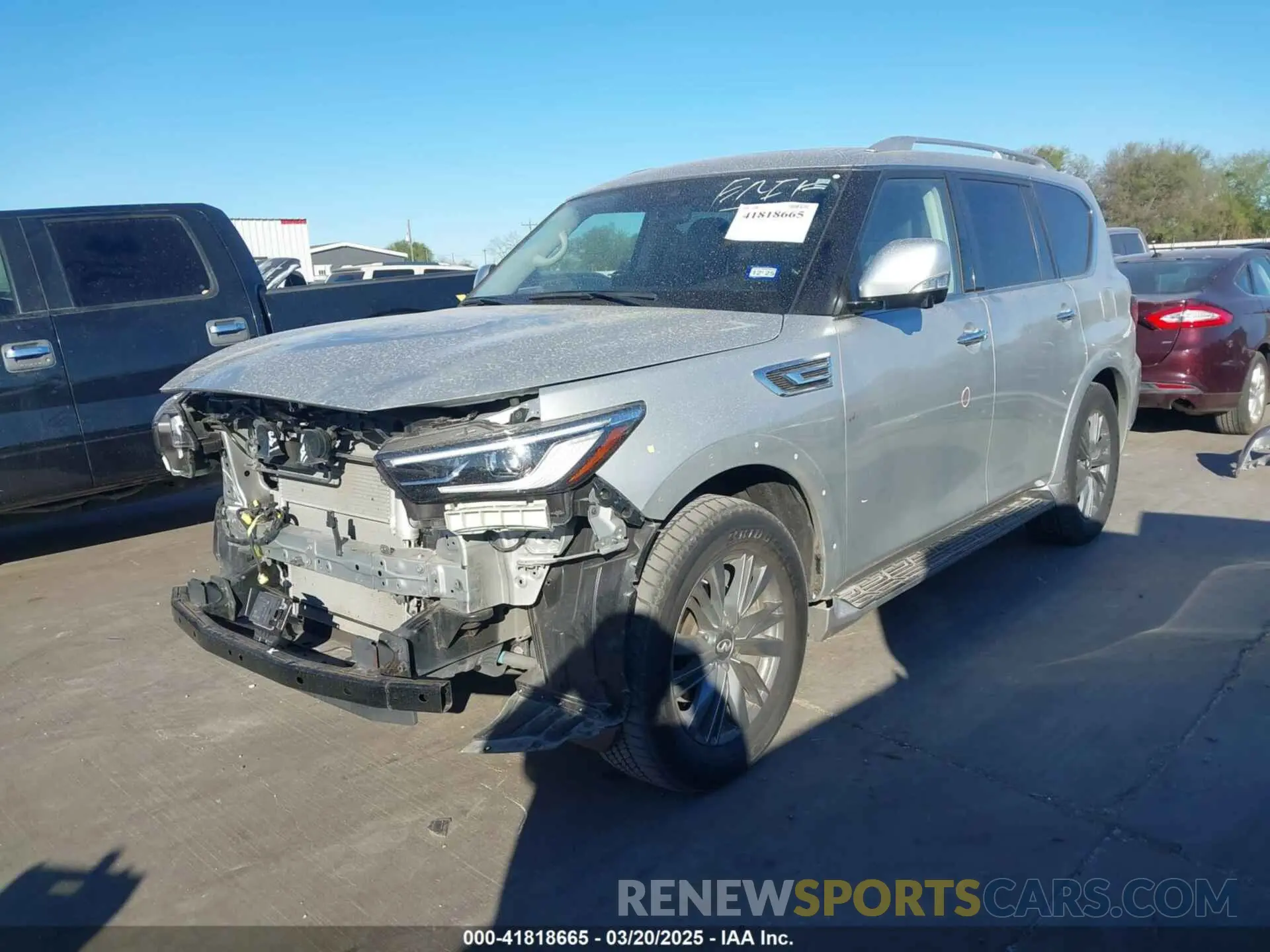 2 Photograph of a damaged car JN8AZ2AF3N9741372 INFINITI QX80 2022