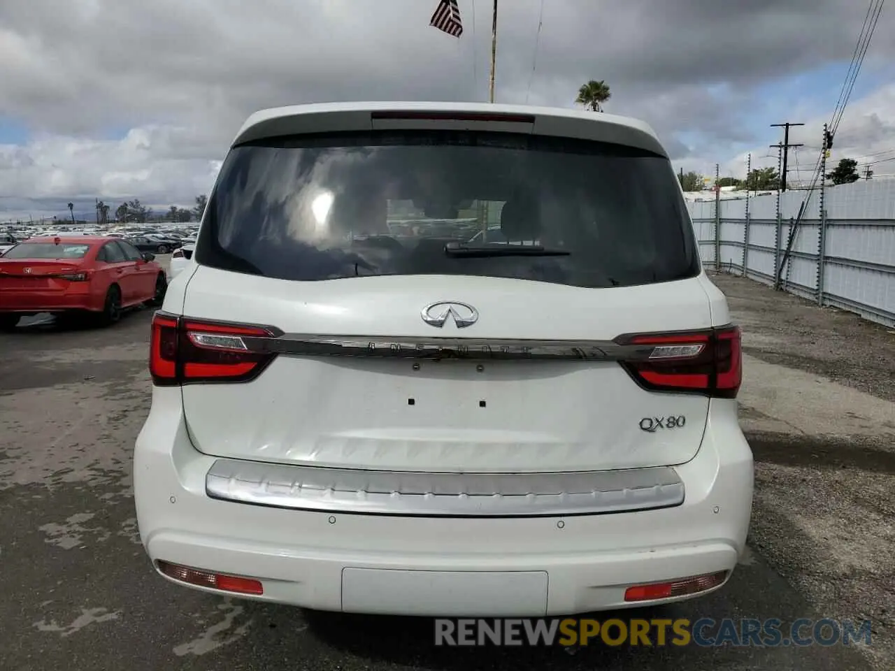 6 Photograph of a damaged car JN8AZ2AF5N9741437 INFINITI QX80 2022