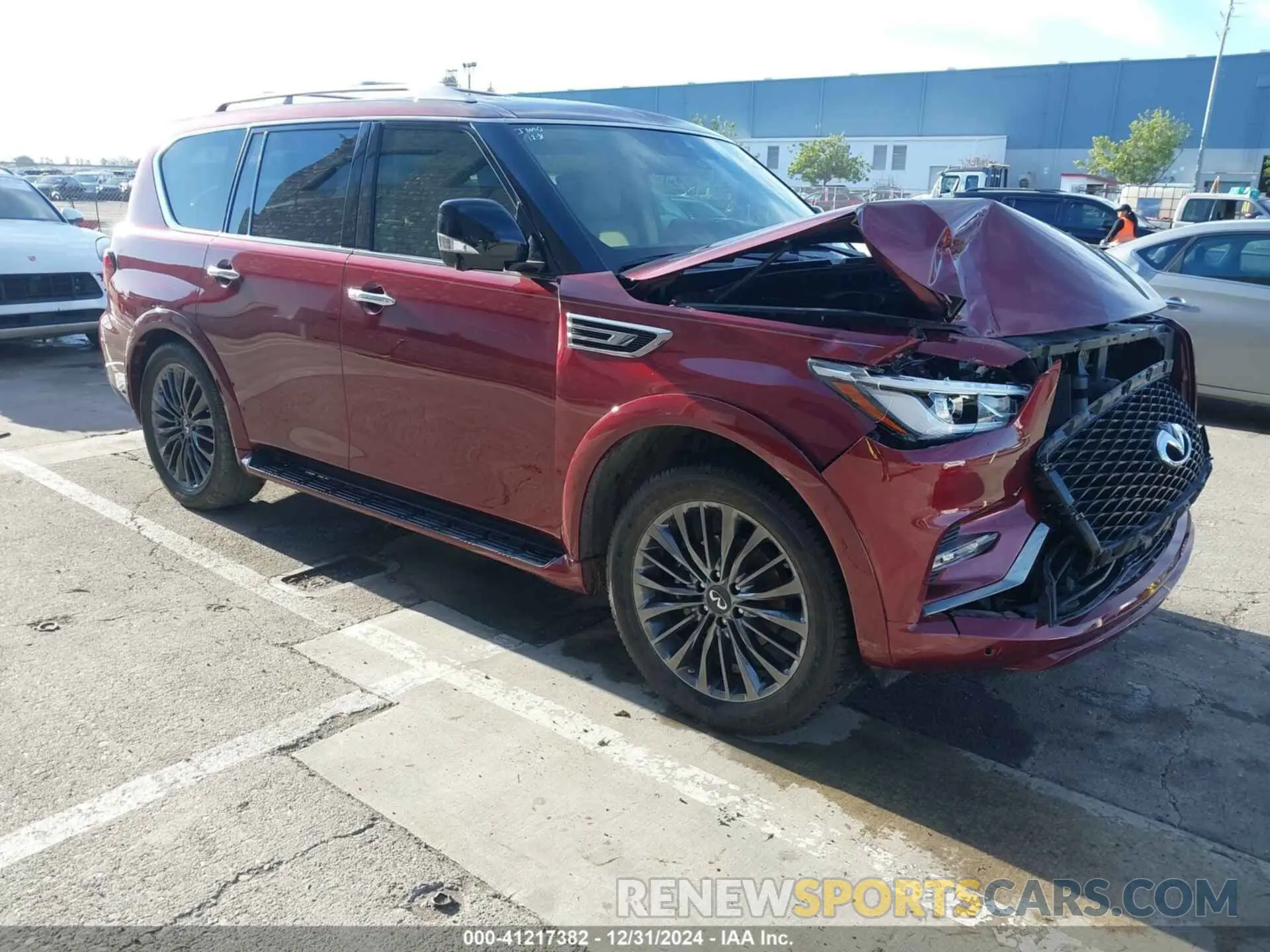 1 Photograph of a damaged car JN8AZ2AFXN9740865 INFINITI QX80 2022