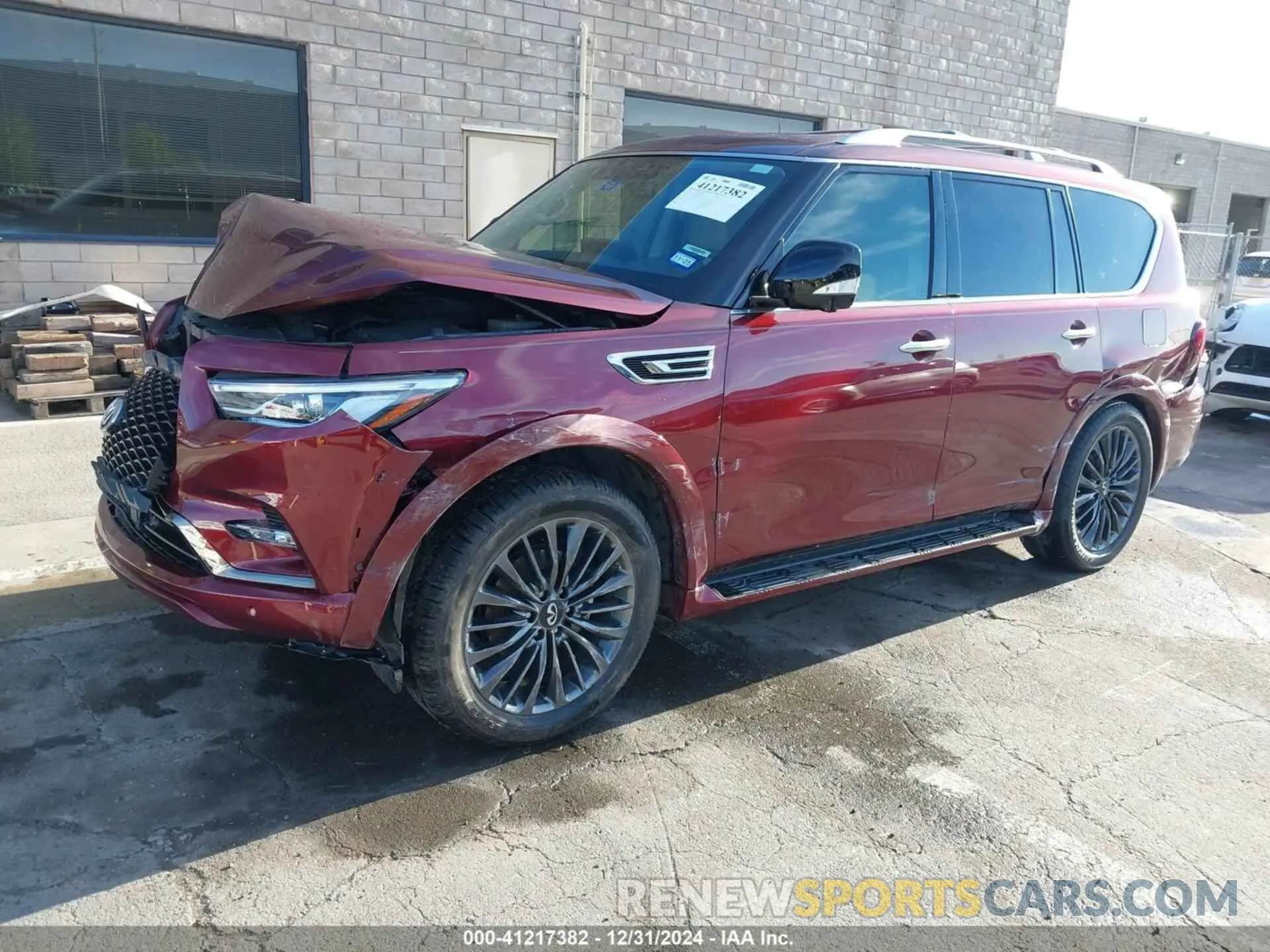 2 Photograph of a damaged car JN8AZ2AFXN9740865 INFINITI QX80 2022