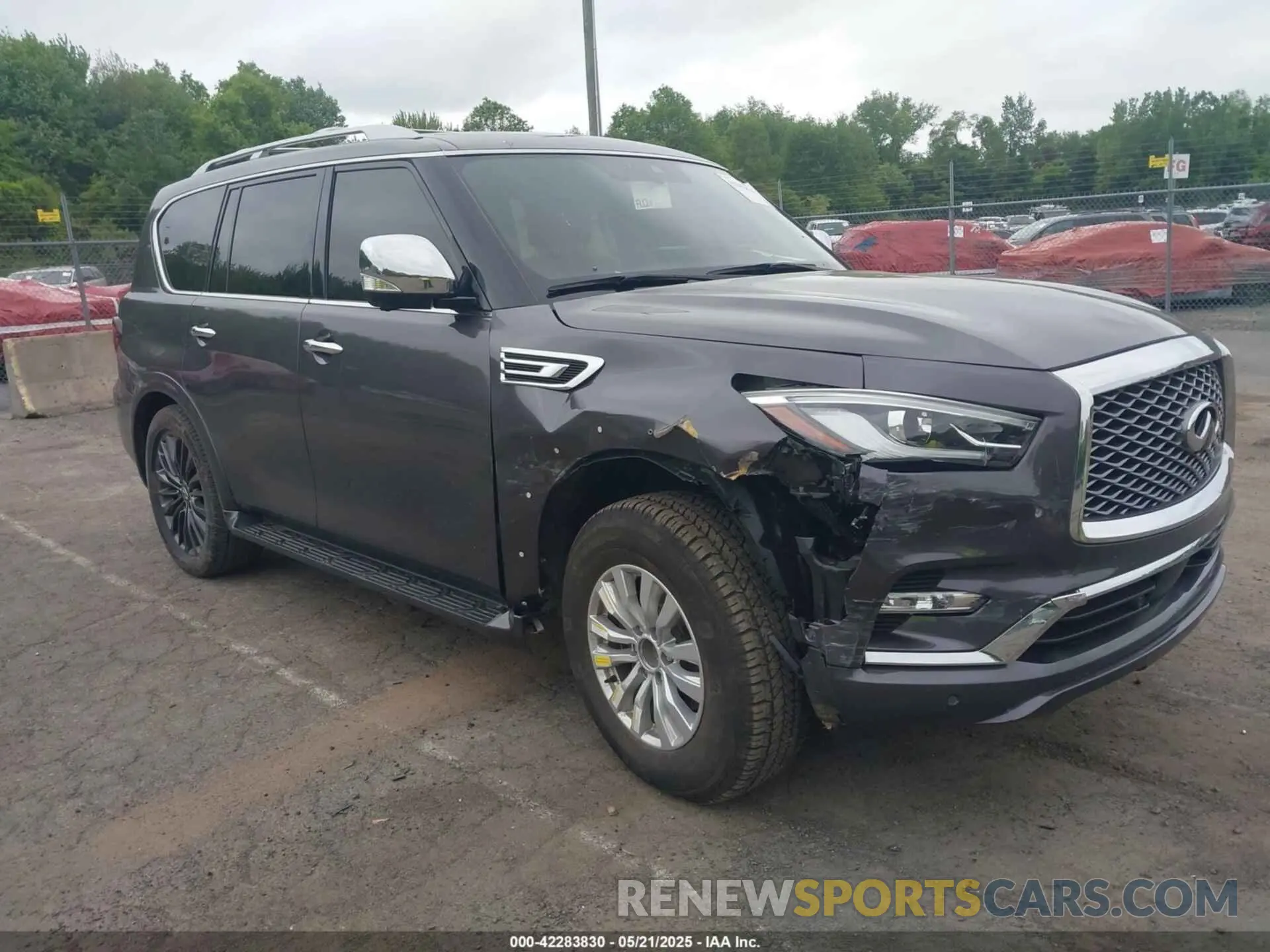 1 Photograph of a damaged car JN8AZ2BE6N9290797 INFINITI QX80 2022