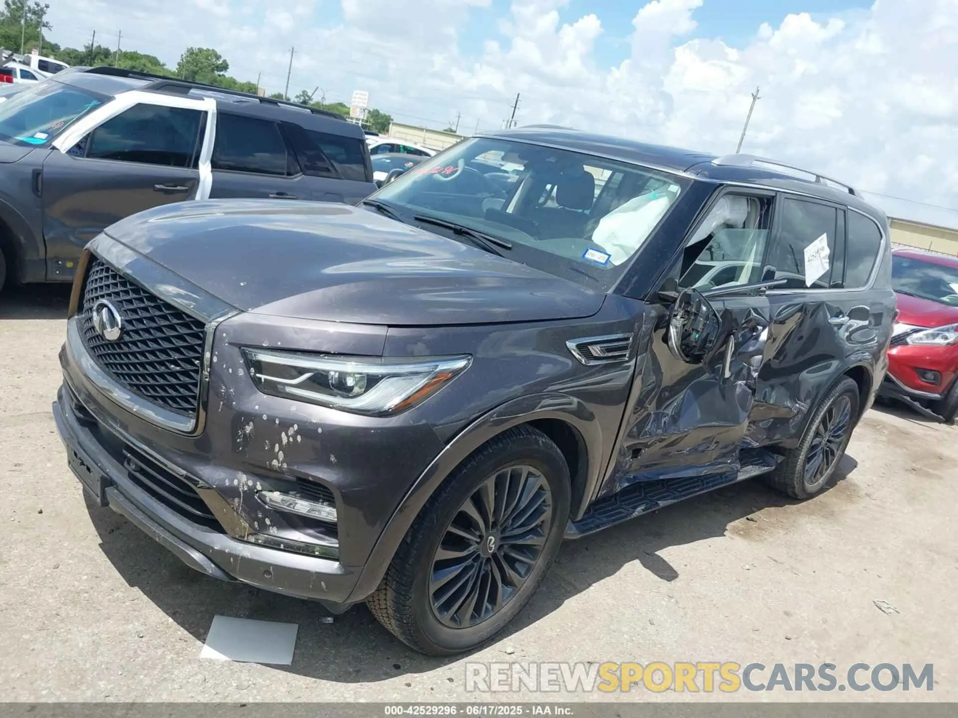 2 Photograph of a damaged car JN8AZ2AD1P9875217 INFINITI QX80 2023