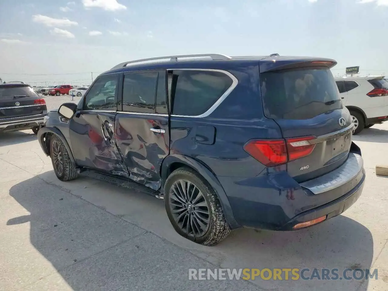 2 Photograph of a damaged car JN8AZ2AE6P9305657 INFINITI QX80 2023