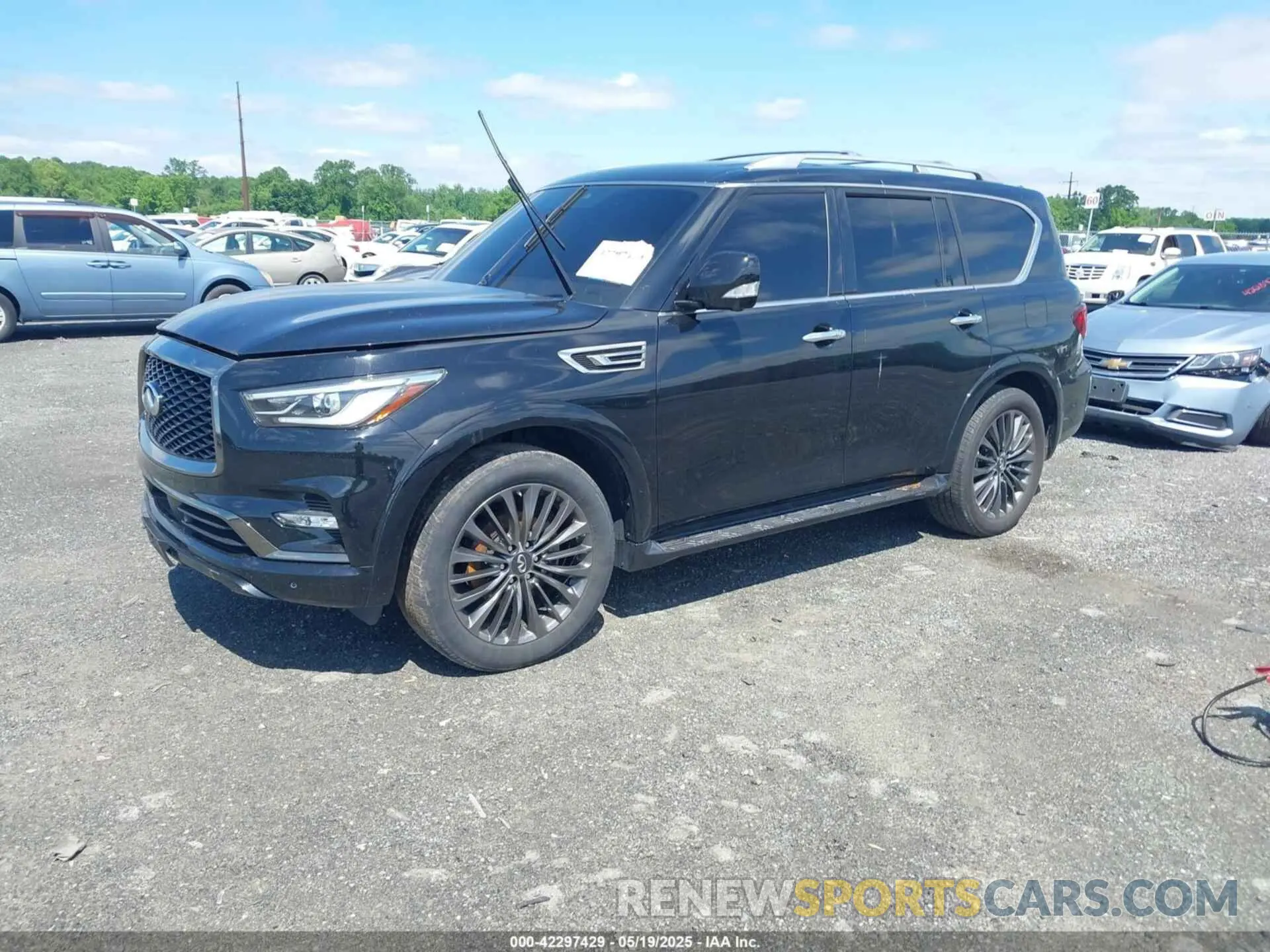 2 Photograph of a damaged car JN8AZ2AE8P9304042 INFINITI QX80 2023