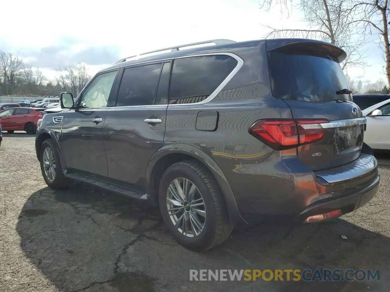 2 Photograph of a damaged car JN8AZ2AE2R9328307 INFINITI QX80 2024
