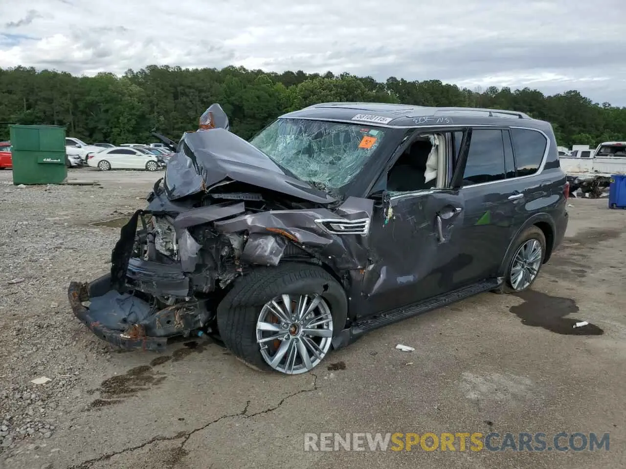 1 Photograph of a damaged car JN8AZ2AE7R9329825 INFINITI QX80 2024