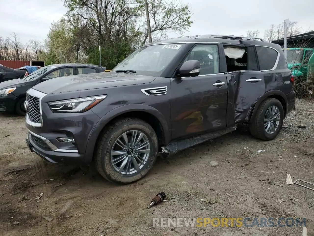 1 Photograph of a damaged car JN8AZ2AE8R9329431 INFINITI QX80 2024