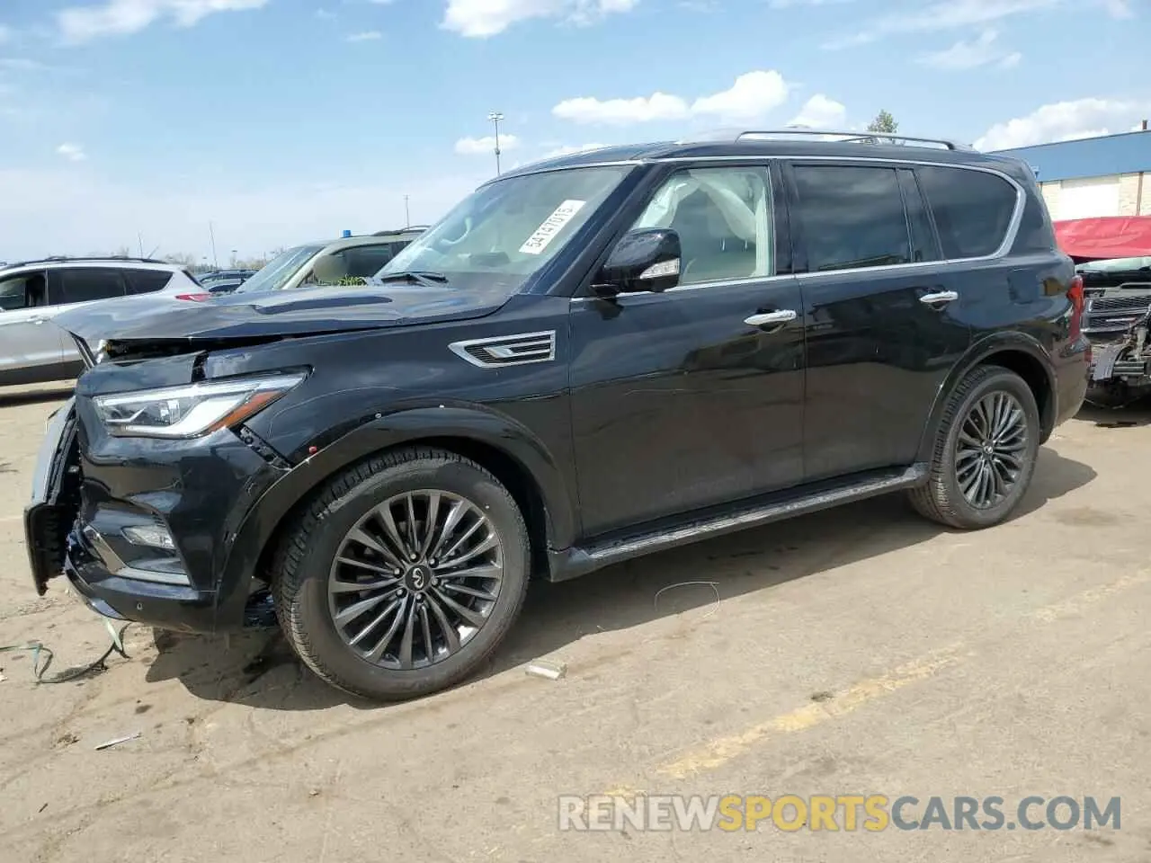 1 Photograph of a damaged car JN8AZ2AE8R9330675 INFINITI QX80 2024