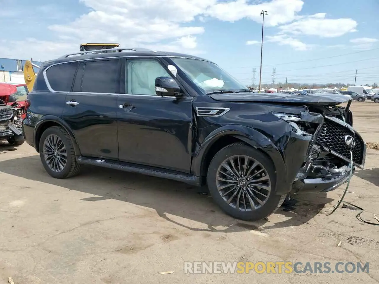 4 Photograph of a damaged car JN8AZ2AE8R9330675 INFINITI QX80 2024