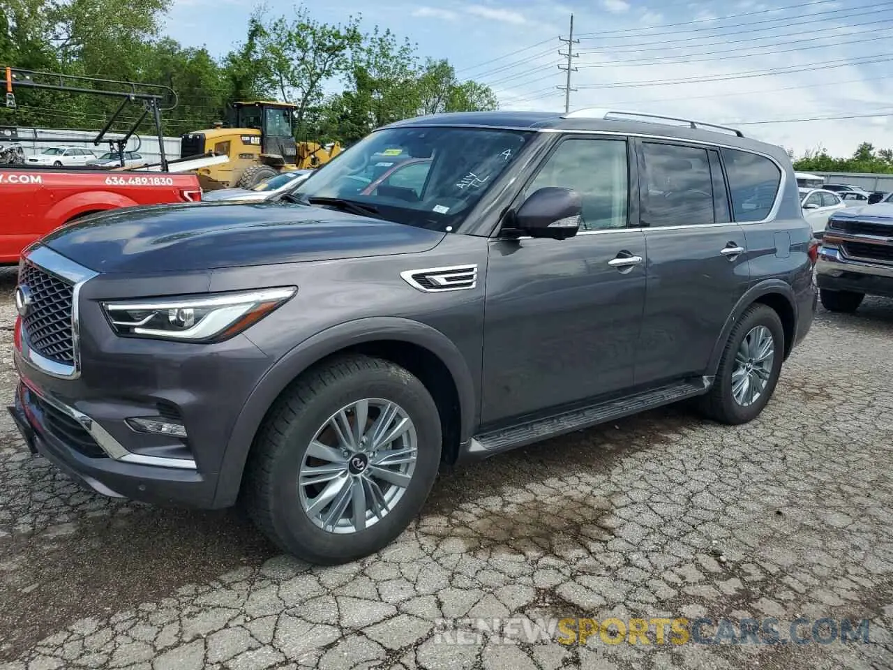 1 Photograph of a damaged car JN8AZ2AEXR9329642 INFINITI QX80 2024