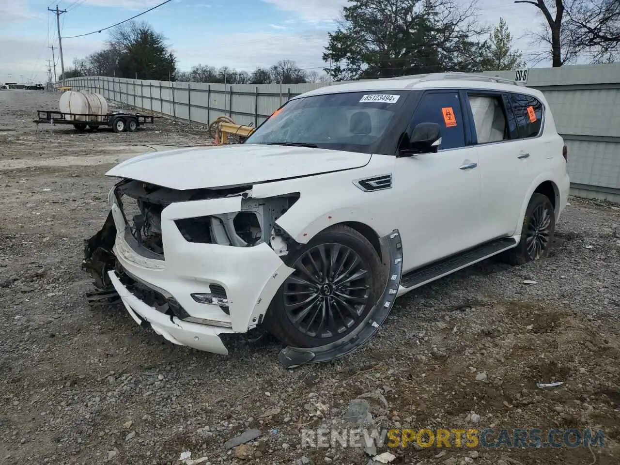 1 Photograph of a damaged car JN8AZ2BE6R9326123 INFINITI QX80 SENSO 2024