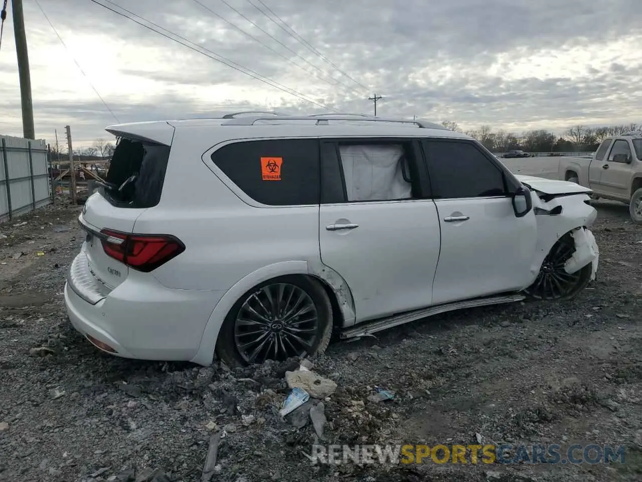 3 Photograph of a damaged car JN8AZ2BE6R9326123 INFINITI QX80 SENSO 2024